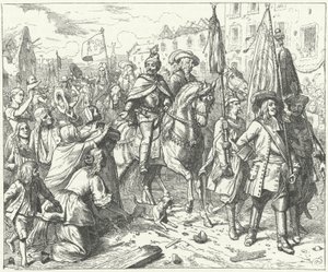 The liberators of Vienna entering the city, 1683 by Wilhelm Camphausen